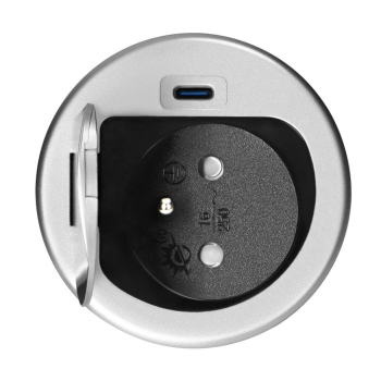 GNIAZDO MEBLOWE ORNO OR-GM-9040/G Ø6cm KABEL 1,9m 1xUSB